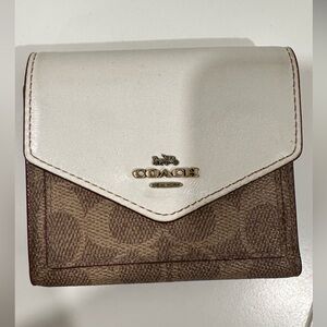Coach Signature Snap Wallet – Canvas & Leather